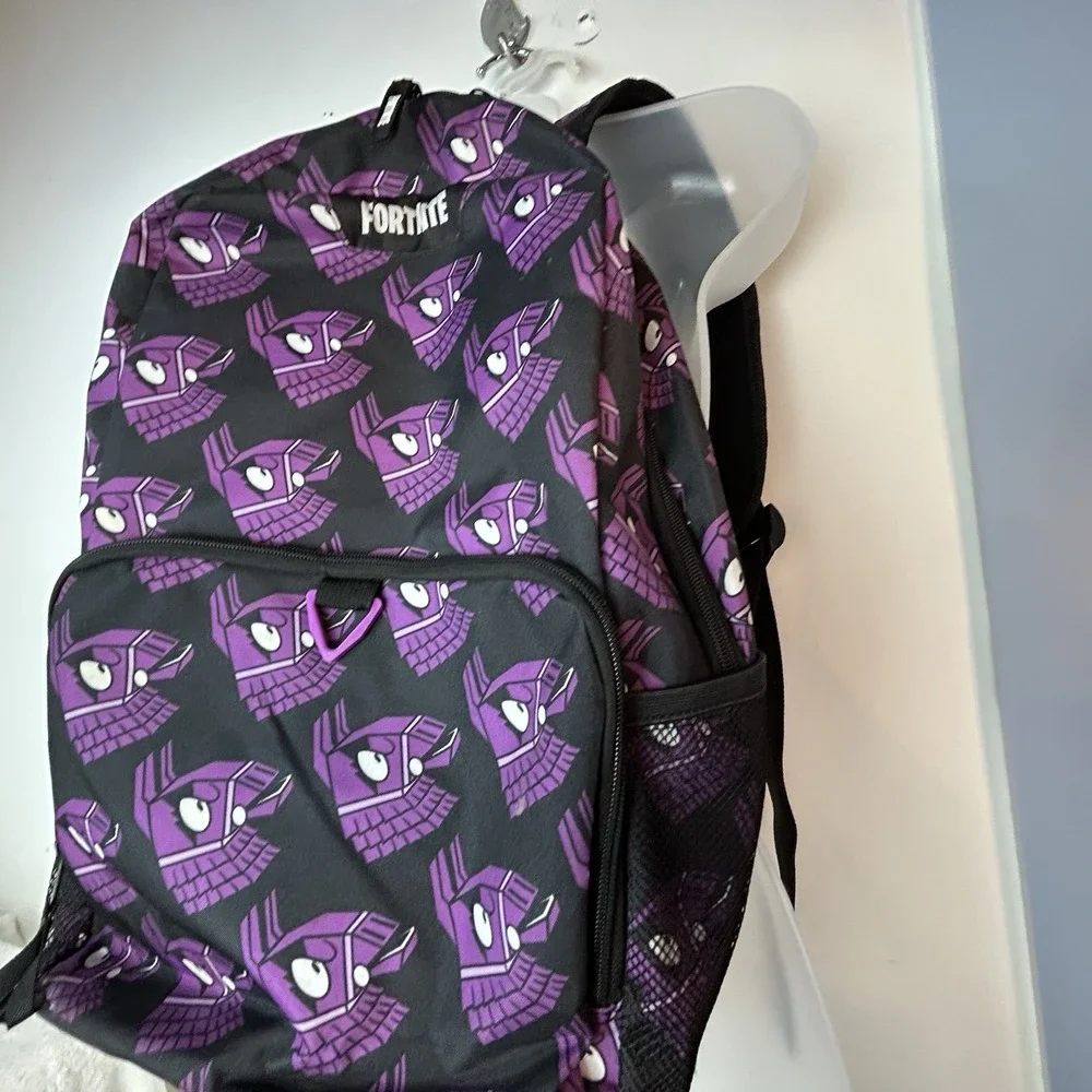 Fortnite Loot‎ Supply Llama  Backpack Kids Purple Black Medium Size